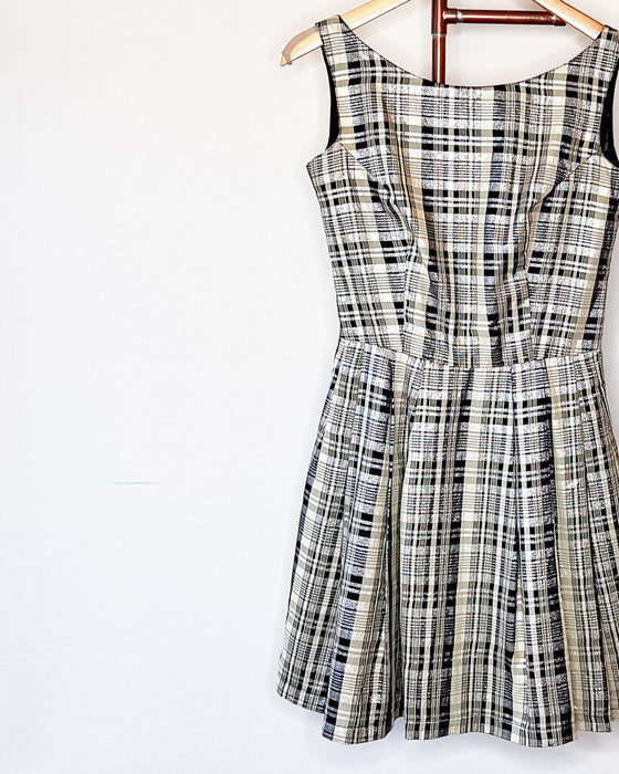 Vintage Metallic Mini Dress