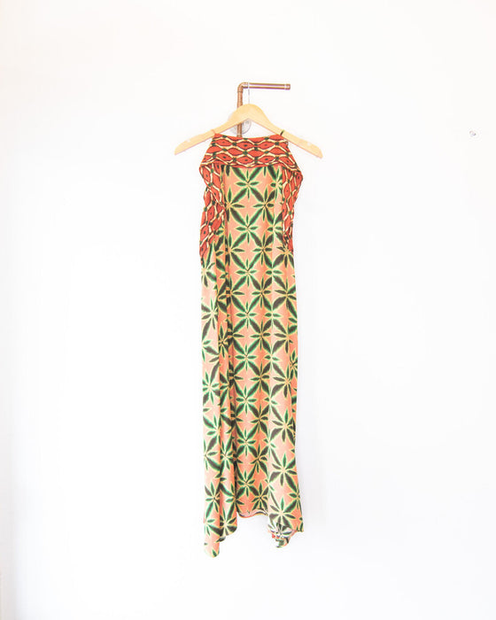 "Lily" Prismatic Crepe Midi