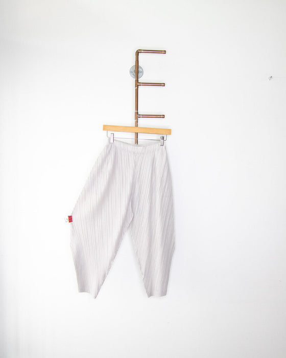 Pleated Barrel Leg Pants