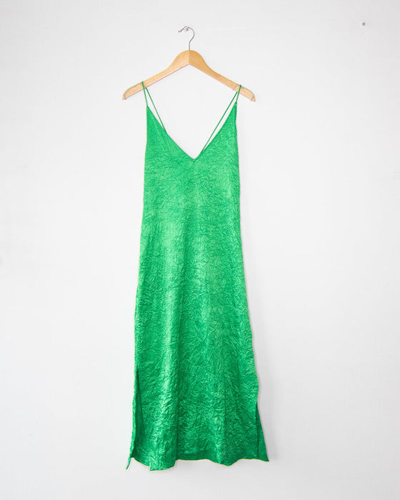 Crinkle Strappy Slip Dress