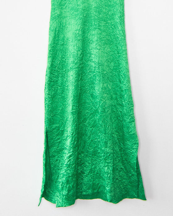 Crinkle Strappy Slip Dress