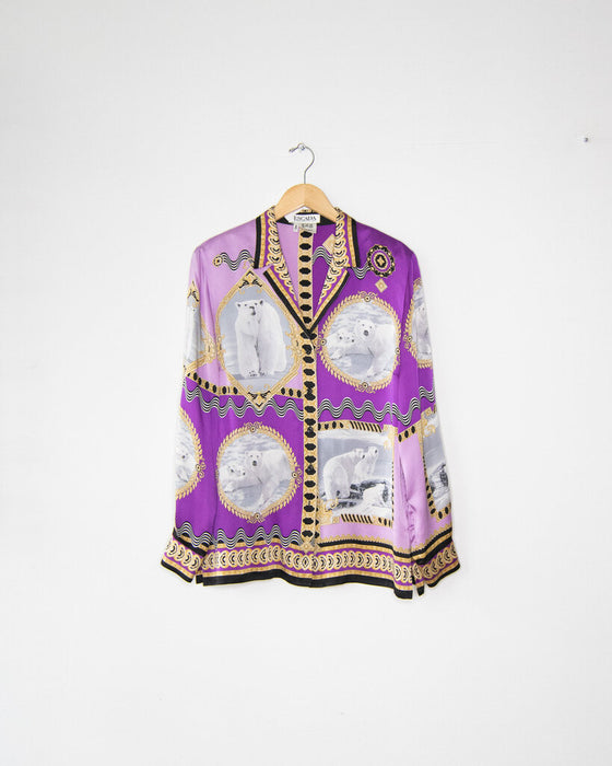 Vintage Silk Baroque Top