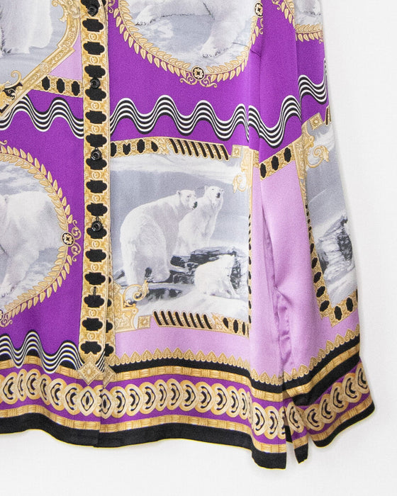 Vintage Silk Baroque Top