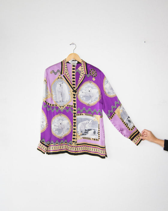 Vintage Silk Baroque Top