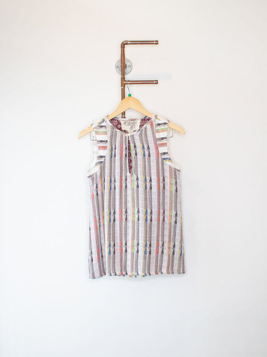 Sleeveless Cotton Gauze Shirt