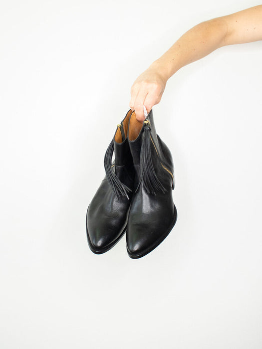 Side Tassel Boots