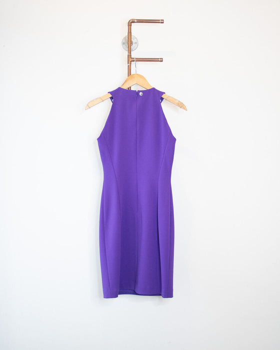 Sleeveless Keyhole Mini Dress