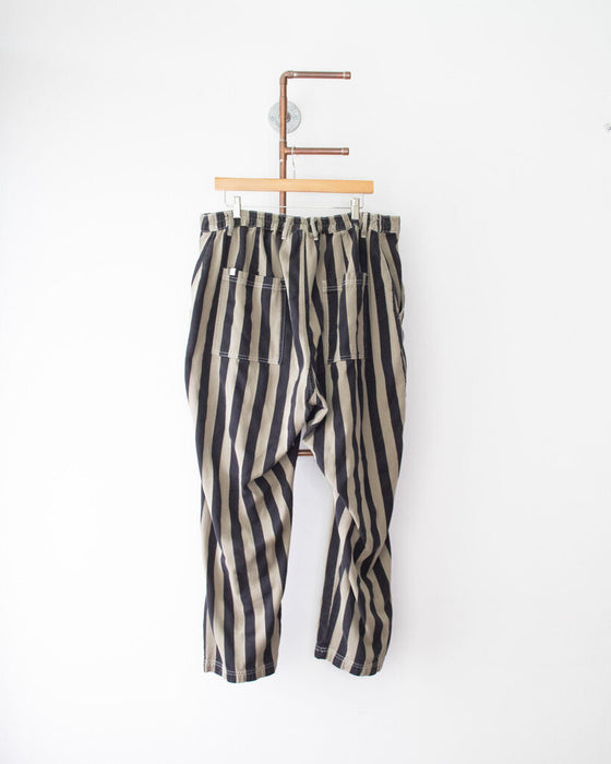 Wide Stripe Cotton Pants Size 1XL