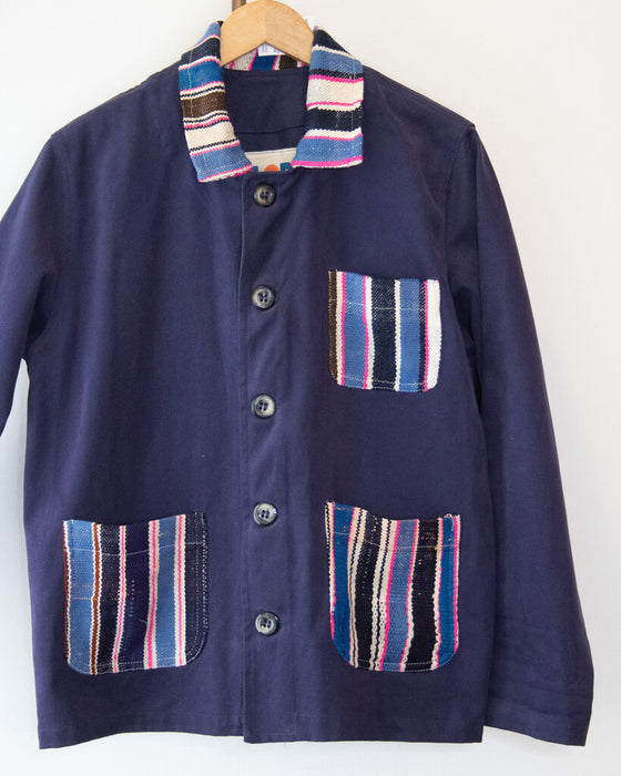 Hand Embroidered Chore Coat Size 2 (fits large)