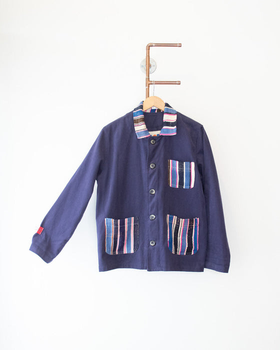 Hand Embroidered Chore Coat Size 2 (fits large)