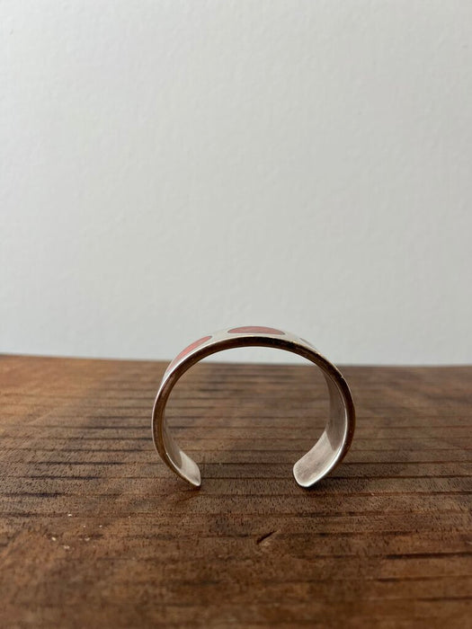 Silver and Oval Stone Bangle