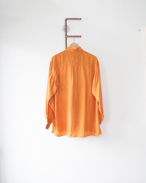 Vintage Silk Blouse, Size Large