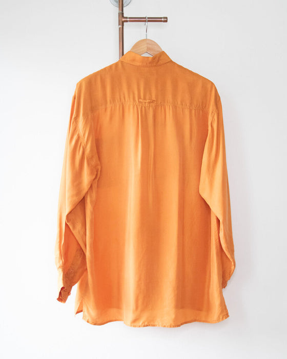 Vintage Silk Blouse, Size Large