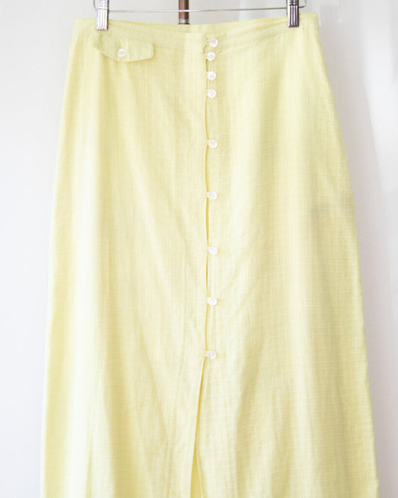 Grid Print Skirt, Size 38