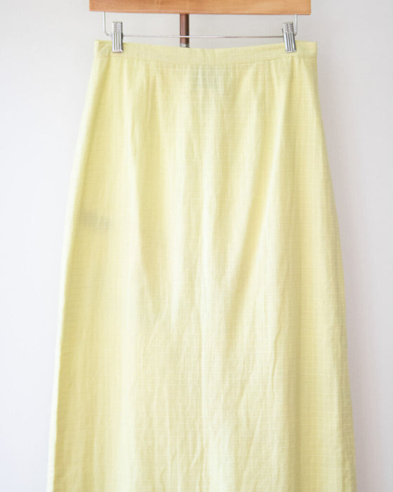 Grid Print Skirt, Size 38