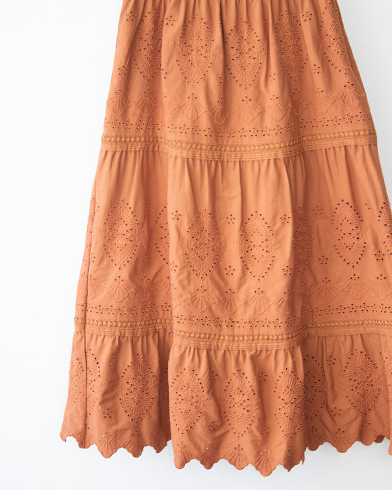 Cotton Eyelet Skirt, Size XS