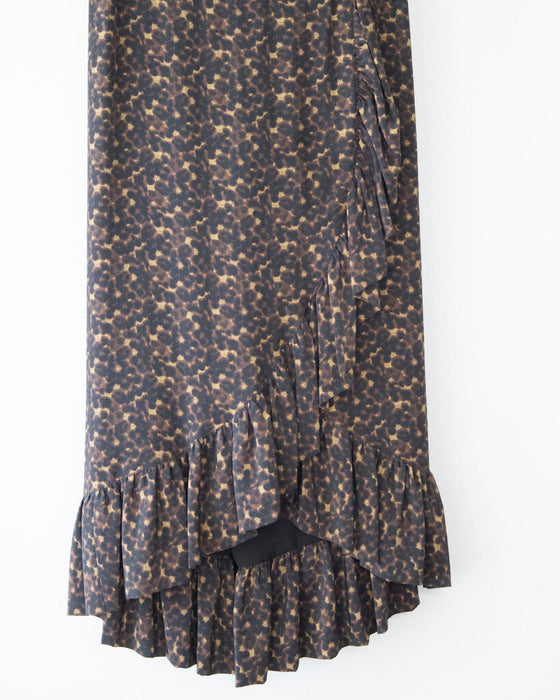 Ruffle Maxi Skirt, Size 8