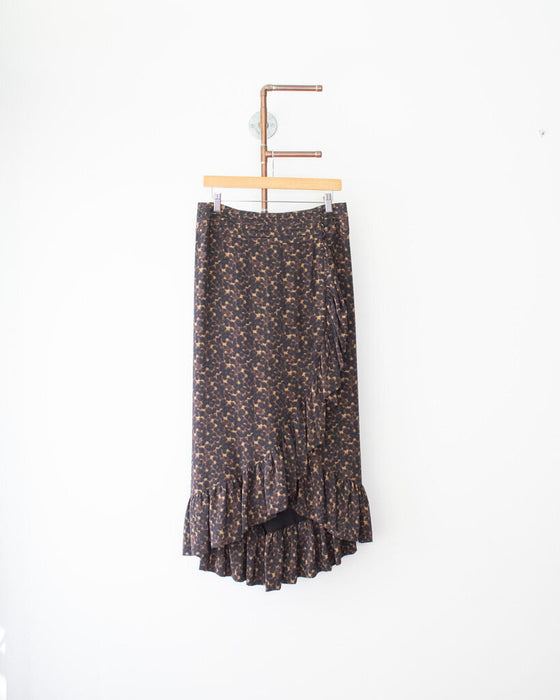Ruffle Maxi Skirt, Size 8