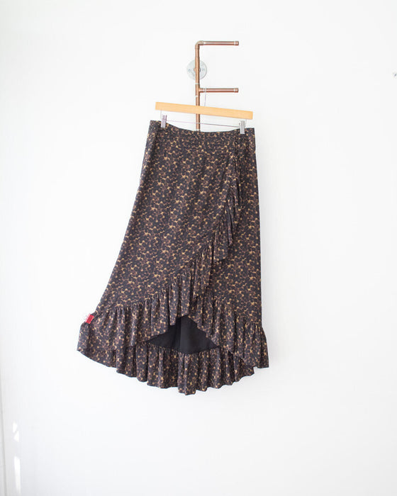 Ruffle Maxi Skirt, Size 8