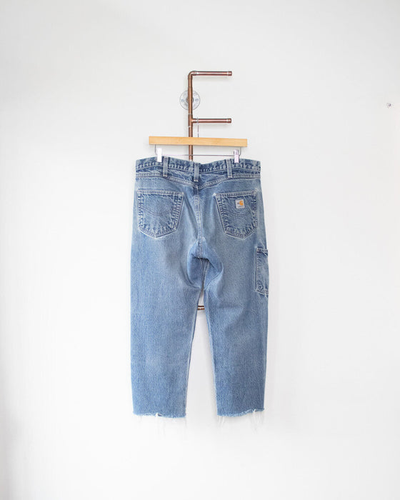 Double Knee Repaired Jeans, Size 36