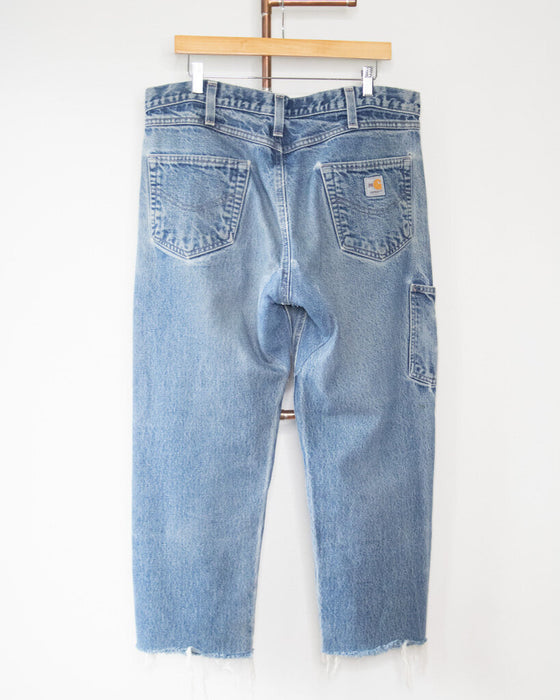 Double Knee Repaired Jeans, Size 36