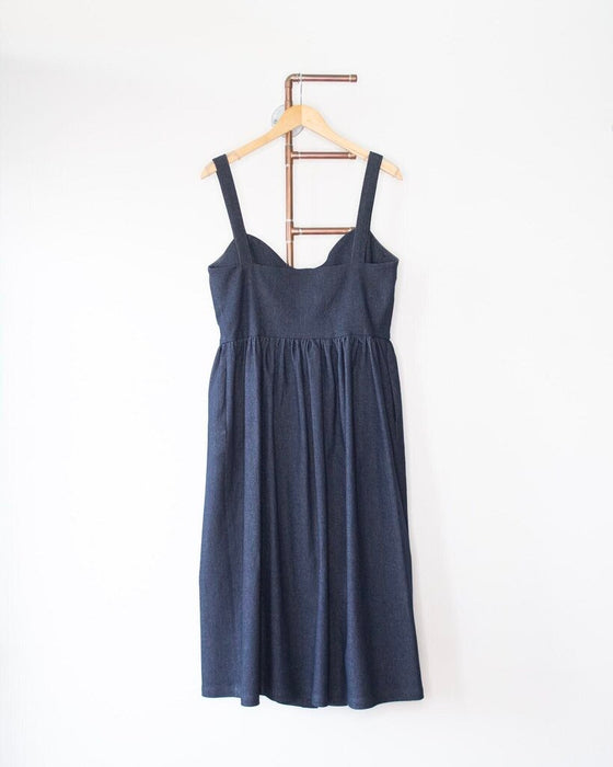 Sweetheart Denim Dress, Size Large