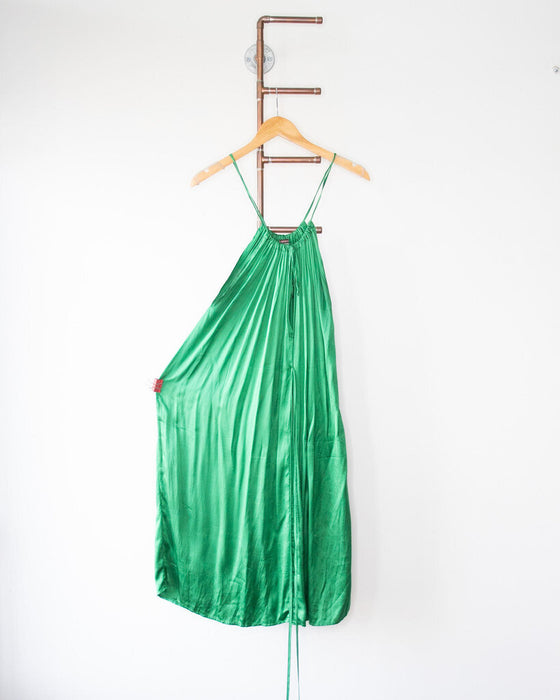 Silk Halter Dress, Size Medium