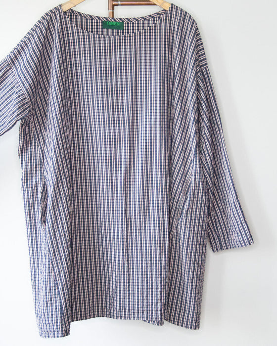 Plaid Shift Dress, One Size