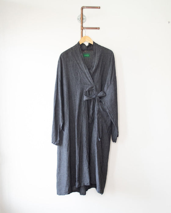 Linen Robe Dress, One Size