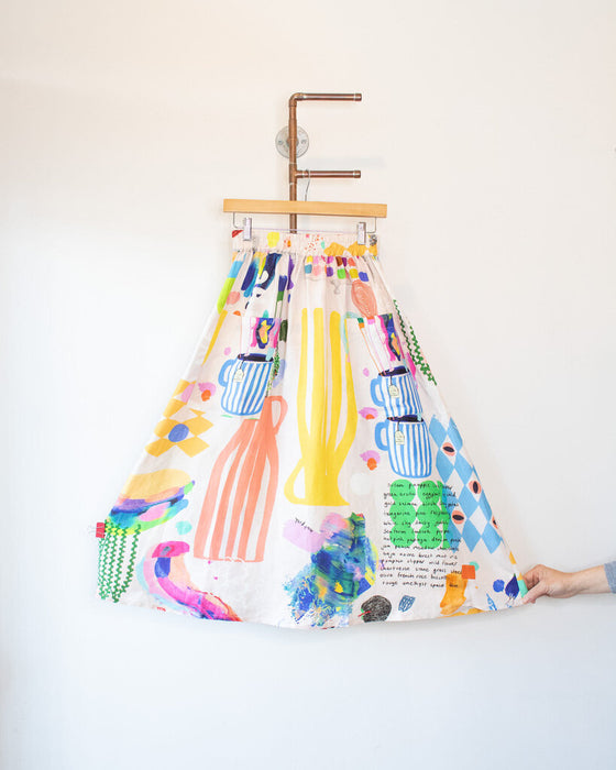 "The Artist's Way" Linen Skirt, Size Small