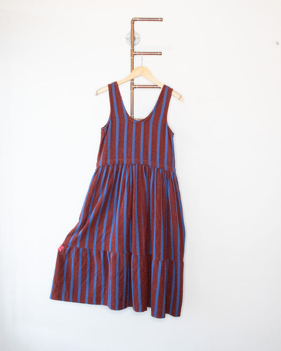 Woven Confetti Cotton Sleeveless Dress, Size S/M
