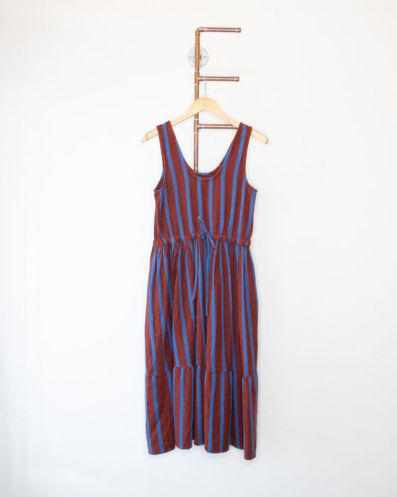 Woven Confetti Cotton Sleeveless Dress, Size S/M