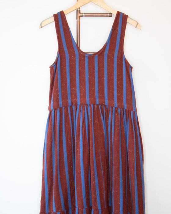 Woven Confetti Cotton Sleeveless Dress, Size S/M