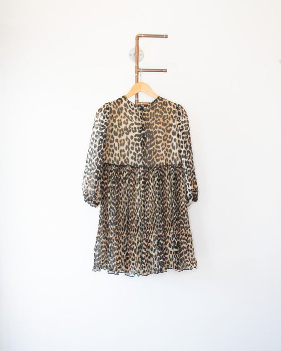 Cheetah Mini Dress, Size 34
