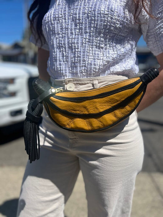 Leather Banana Belt Bag