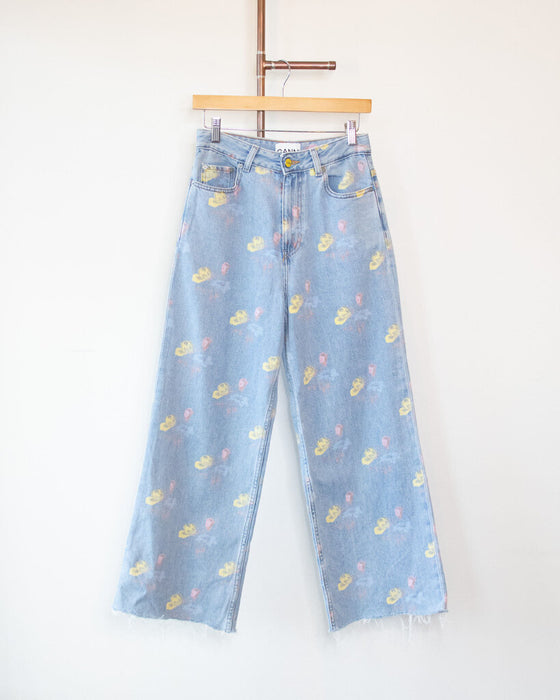 Floral "Magny" Denim