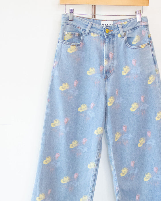Floral "Magny" Denim