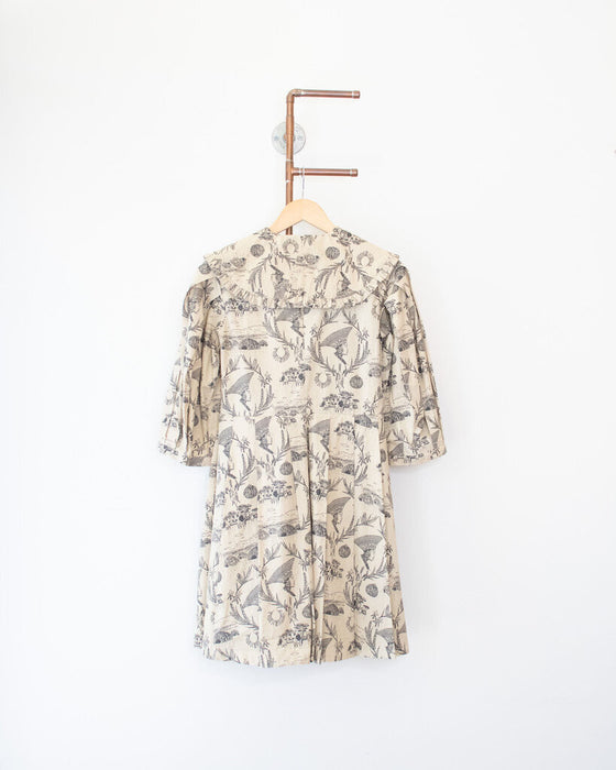 Pleated Cotton Dress