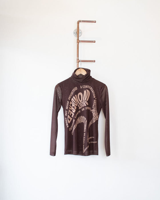 Mesh Turtleneck