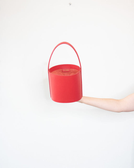 "Bissett" Leather Bucket Bag