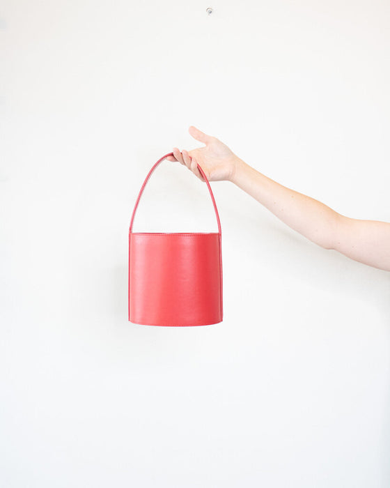 "Bissett" Leather Bucket Bag