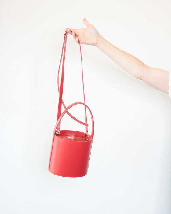 "Bissett" Leather Bucket Bag