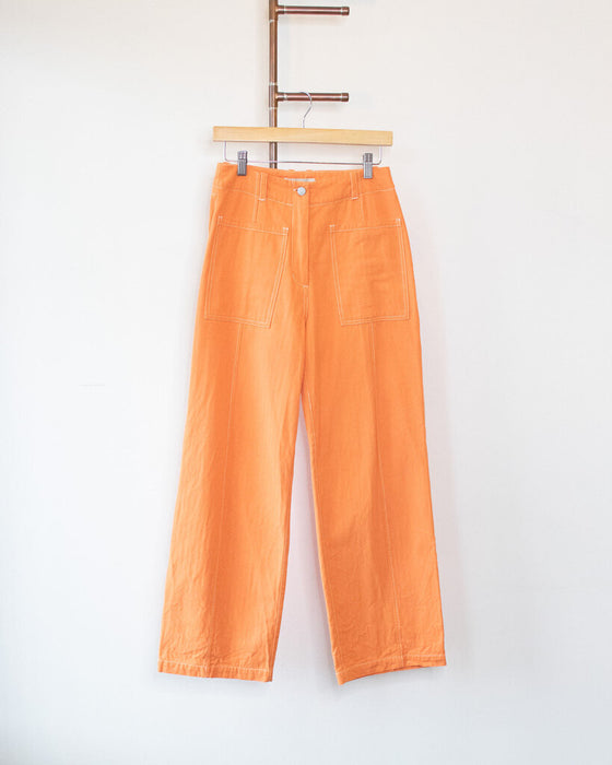 "Delta" Front Seam Pants (as is, wear on zipper seam)