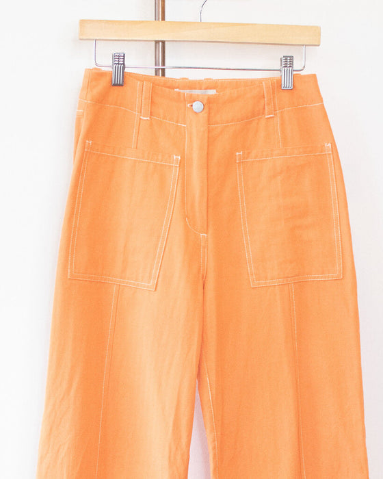 "Delta" Front Seam Pants (as is, wear on zipper seam)