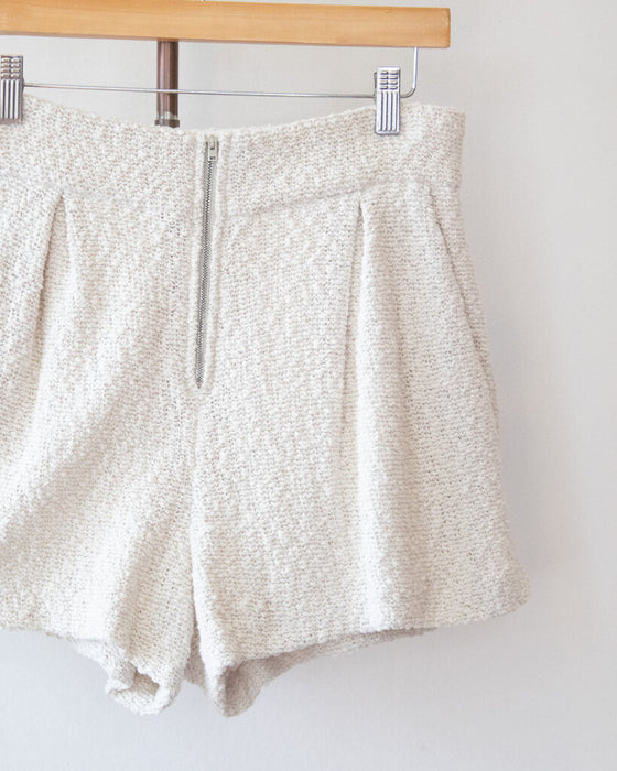 Boucle Pleated Shorts