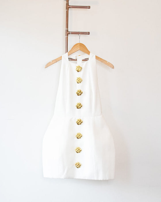 Halter Bubble Skirt Dress