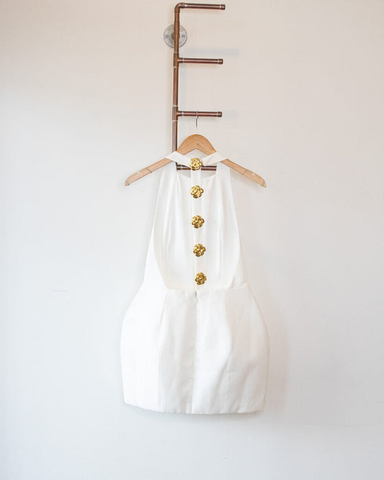 Halter Bubble Skirt Dress