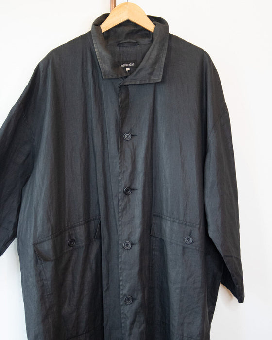 PU Coated Linen Jacket
