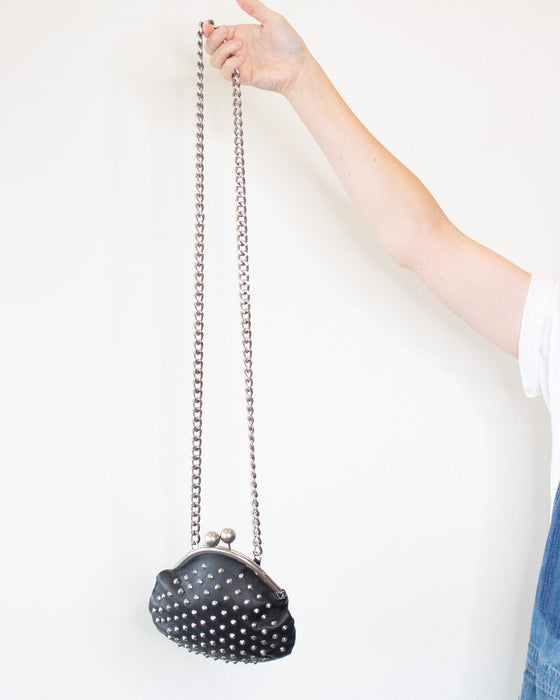 Studded Leather Crossbody