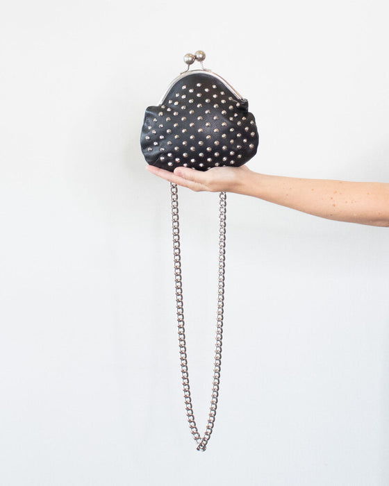 Studded Leather Crossbody